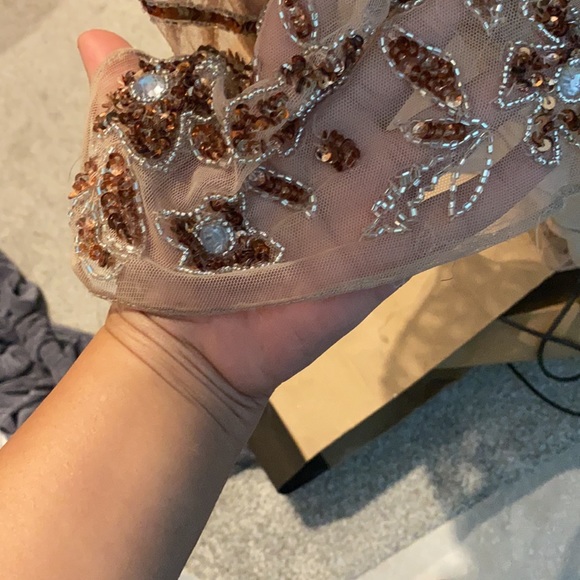 Mac Duggal fringe sequin column gown - Picture 6 of 7